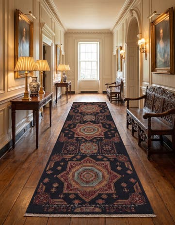 3' x 10' 3 Hand Knotted Mamluk Ziegler Runner Rug