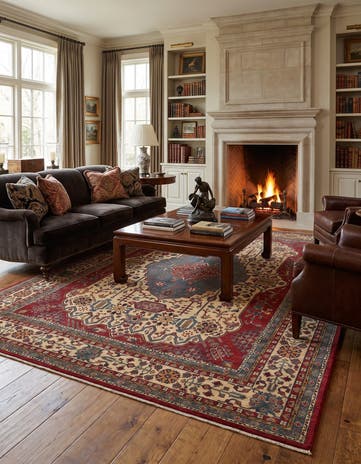 9' x 12' 4 Hand Knotted Ziegler Rug