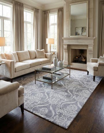 6' 8 x 9' 11 Hand Knotted Darya Wool Rug