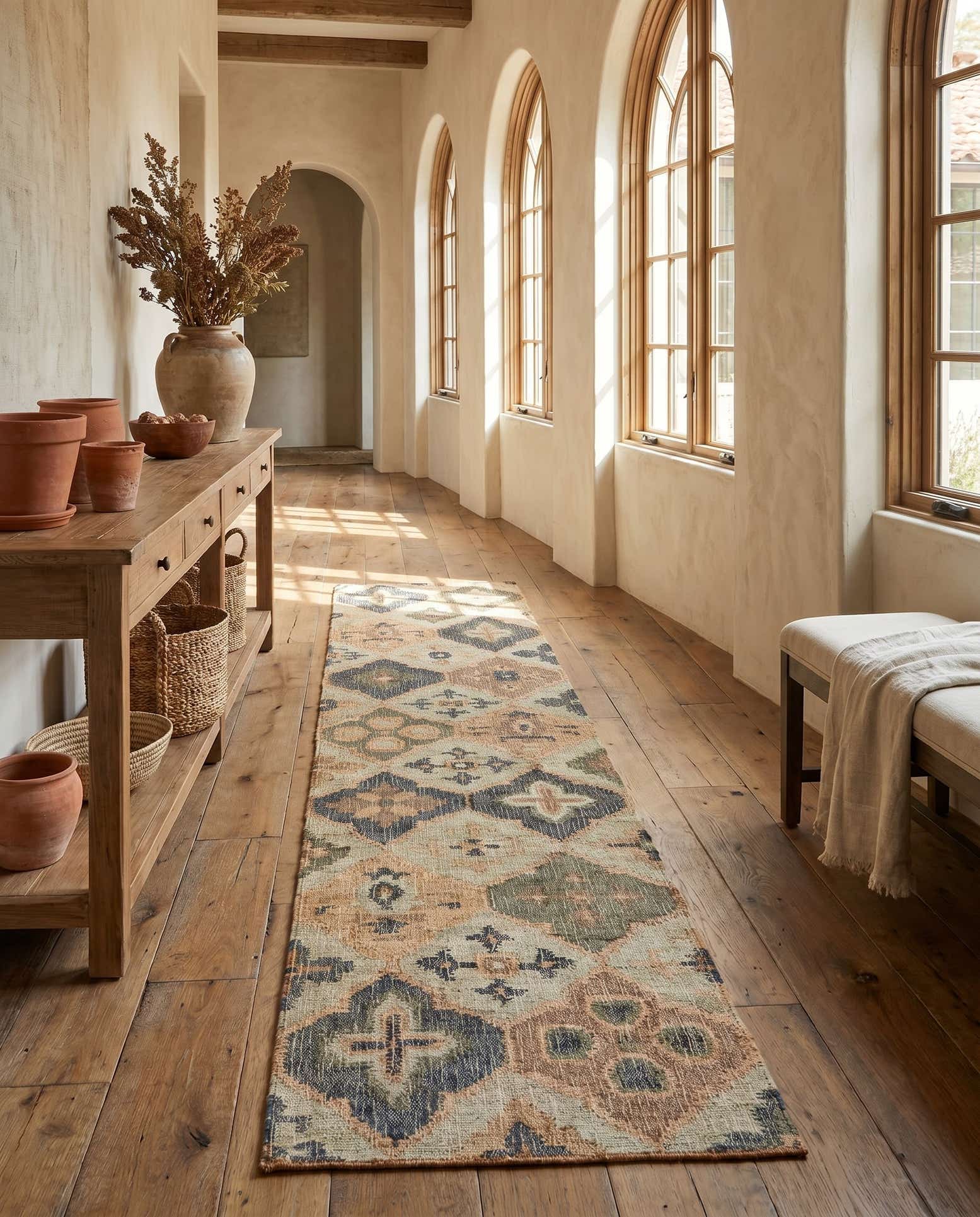 2' 7 x 12' Hand Woven Kala Handwoven Jute Runner Rug