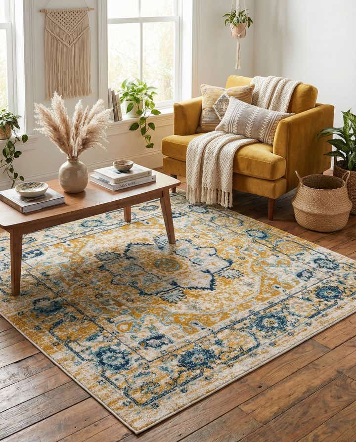 5' x 5' Madeline Vintage Square Rug