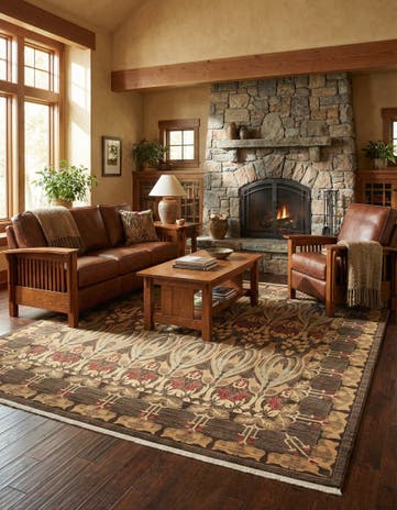 Brown Chelsea Square Rug