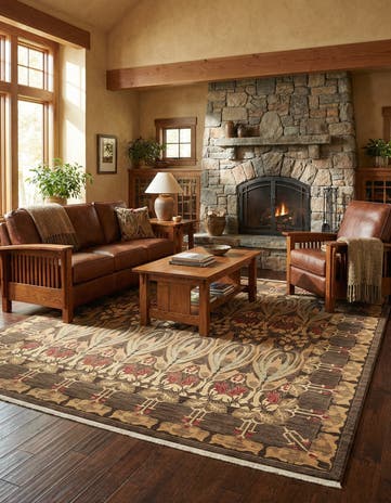 Brown Chelsea Square Rug