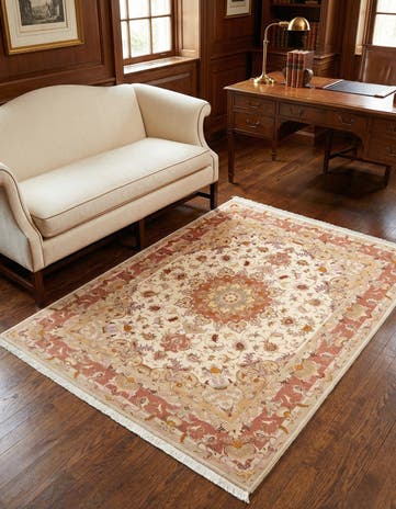 5' x 6' 4 Tabriz Rug