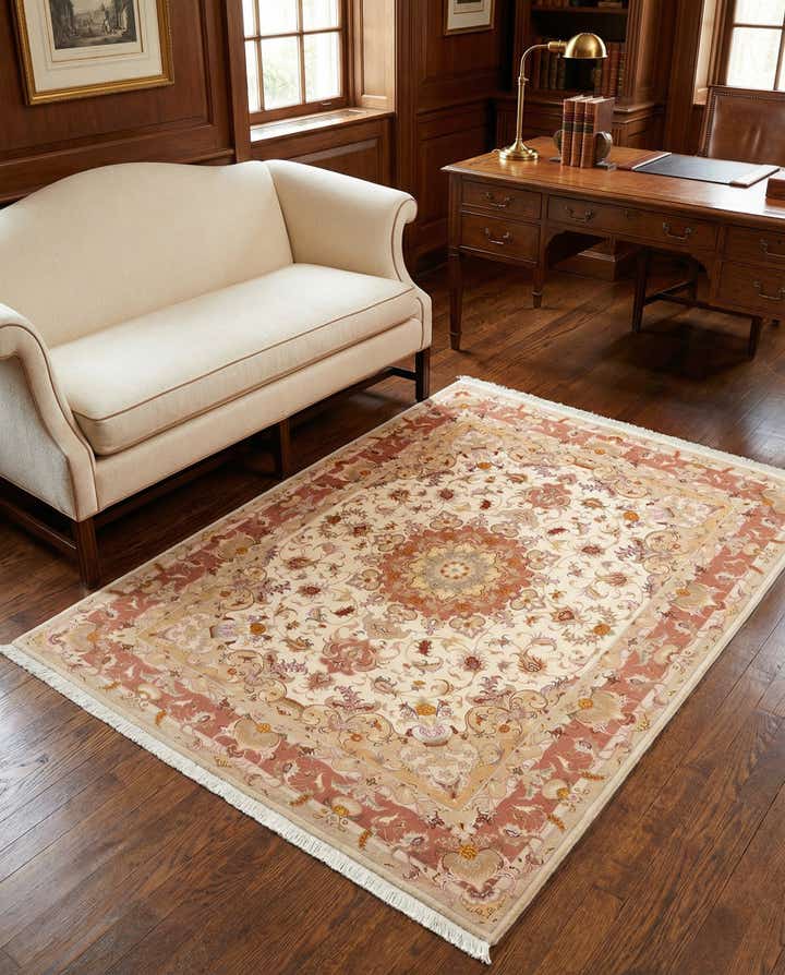 5' x 6' 4 Tabriz Rug