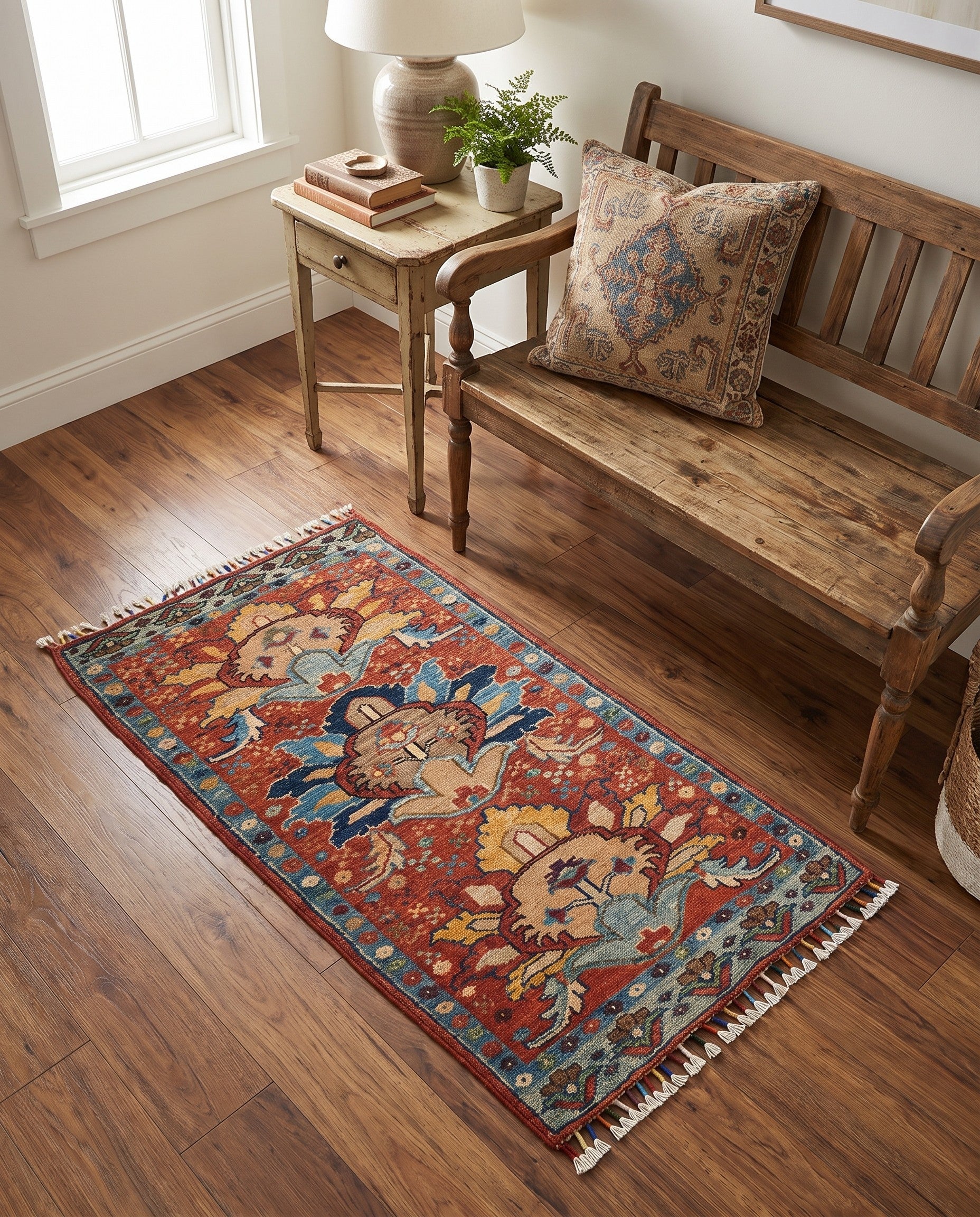 1' 9 x 3' 4 Hand Knotted Ariana Ziegler Rug