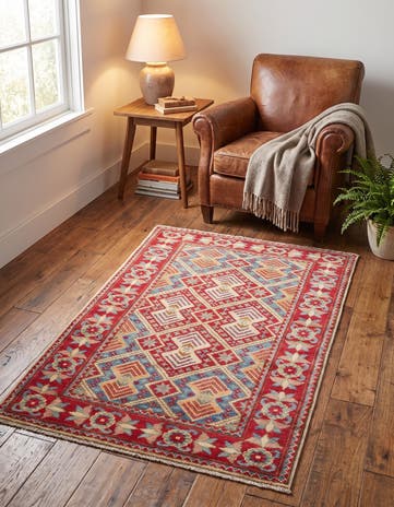 2' 9 x 3' 11 Hand Knotted Kazak Rug