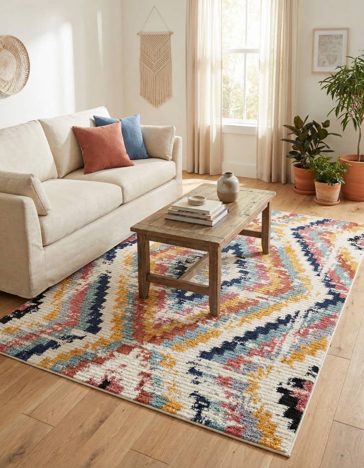 Detail image of 5' 3 x 8' Tagine Rug