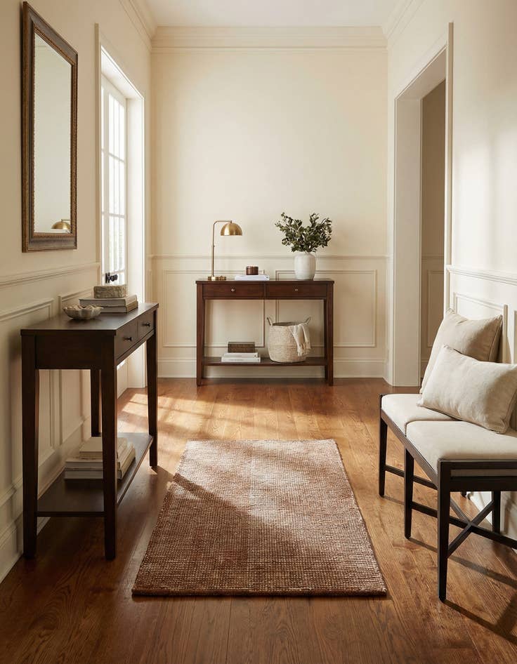 Detail image of 2' x 4' 1 Hand Woven Jill Zarin English Manor Wool Runner Rug