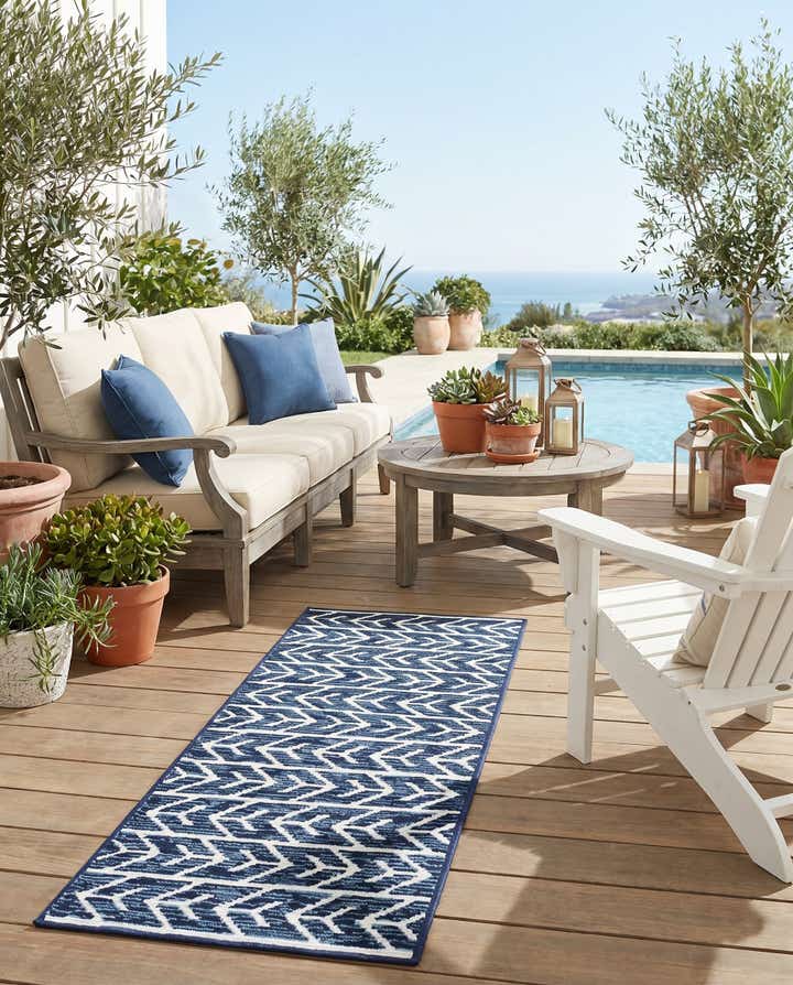 2' x 6' Easy-Clean Sabrina Soto Aston Indoor / Outdoor Runner Rug