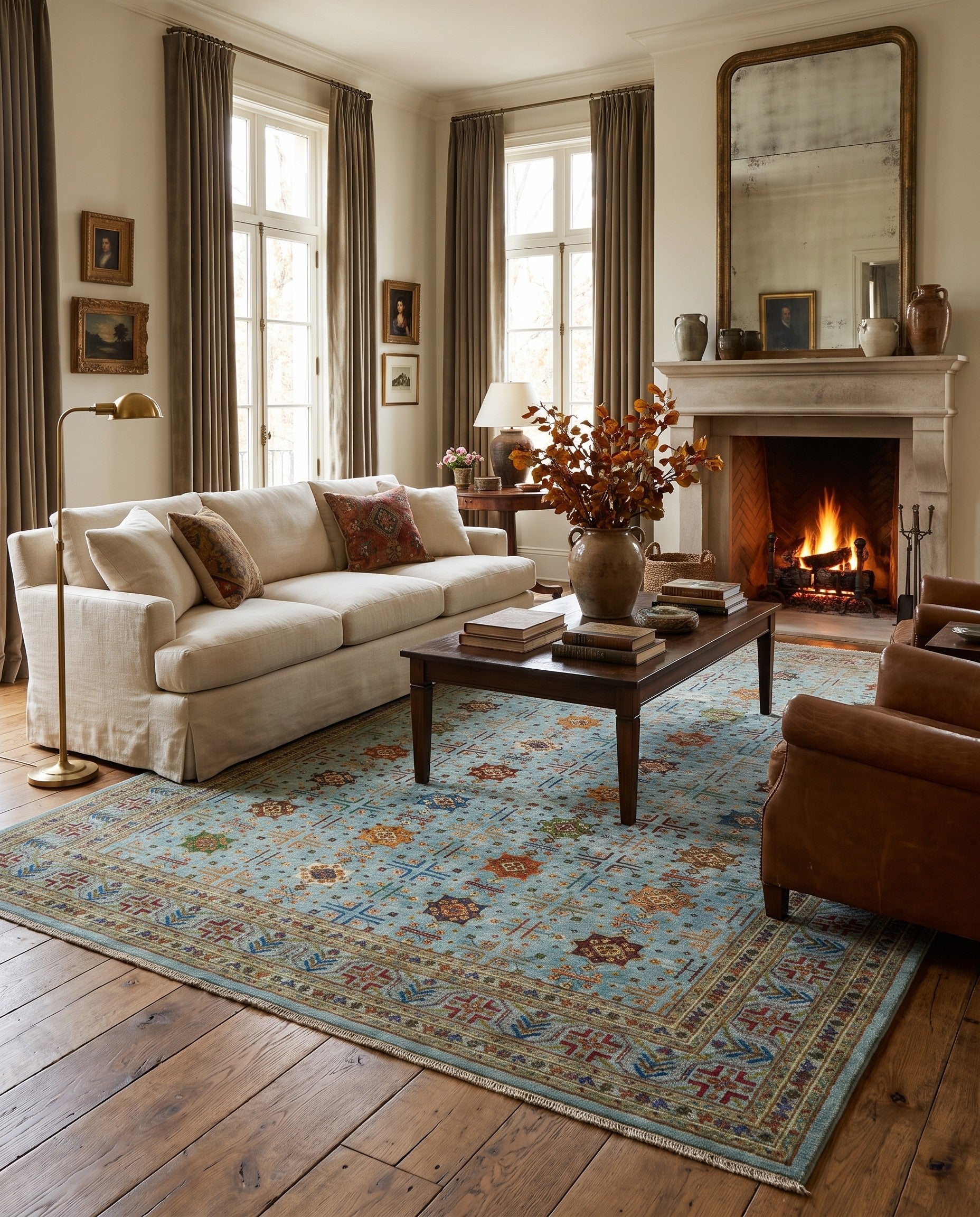 8' 8 x 11' 2 Hand Knotted Ariana Ziegler Rug