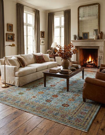 8' 8 x 11' 2 Hand Knotted Ariana Ziegler Rug