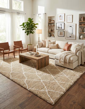9' x 12' 2 Moroccan Shag Rug