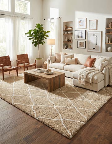 9' x 12' 2 Moroccan Shag Rug