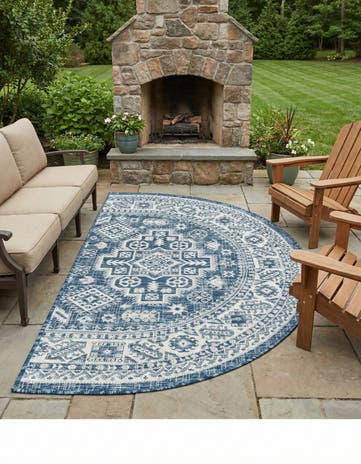 3' x 6' Easy-Clean Aztec Indoor / Outdoor Hearth Rug