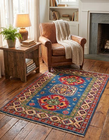 2' 9 x 3' 11 Hand Knotted Kazak Rug