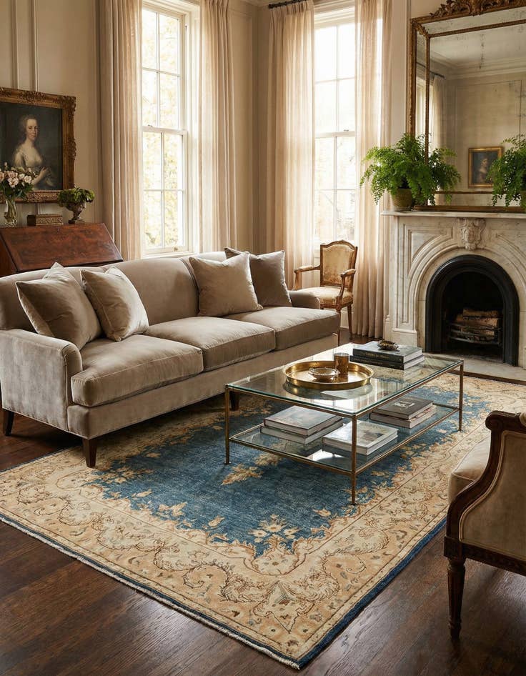 Detail image of 4' 8 x 7' 11 Vintage Royal Rug