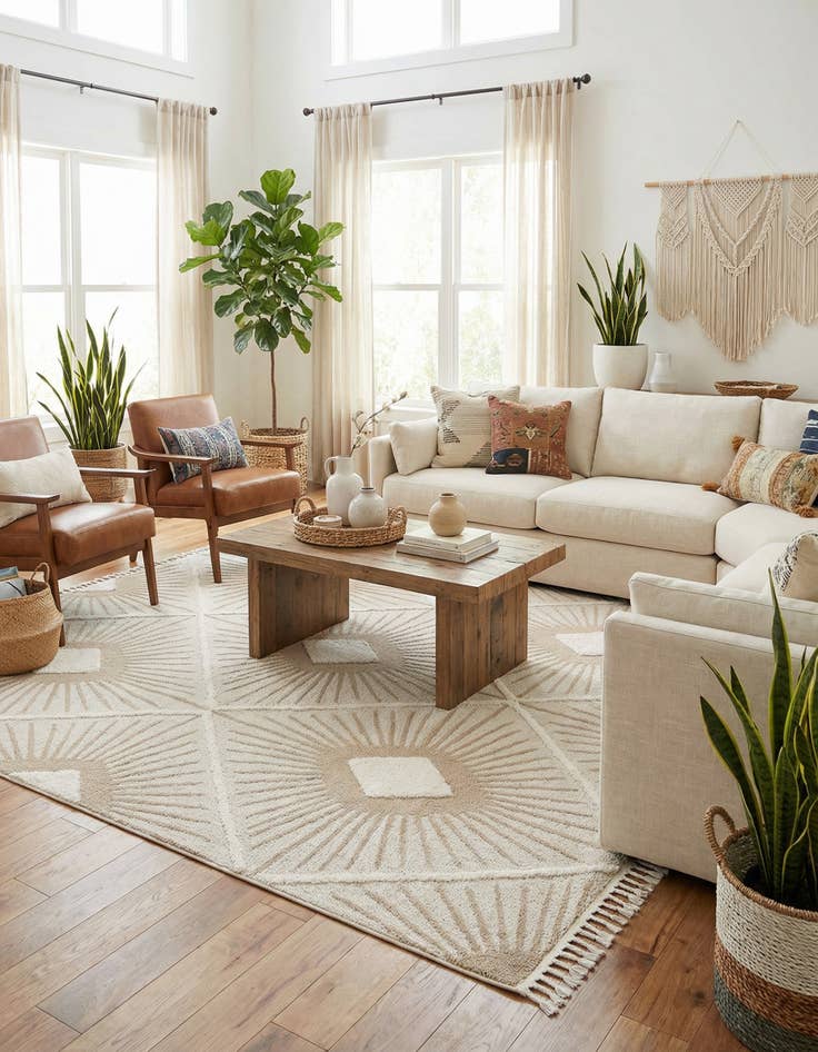 Detail image of 9' 6 x 14' 3 Boho Rug