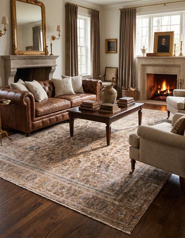 9' x 12' 9 Hand Knotted Ultra Vintage Persian Wool Rug