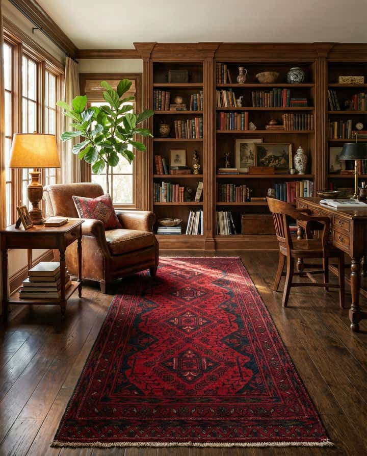 2' 7 x 6' 6 Hand Knotted Khal Mohammadi Wool Square Rug