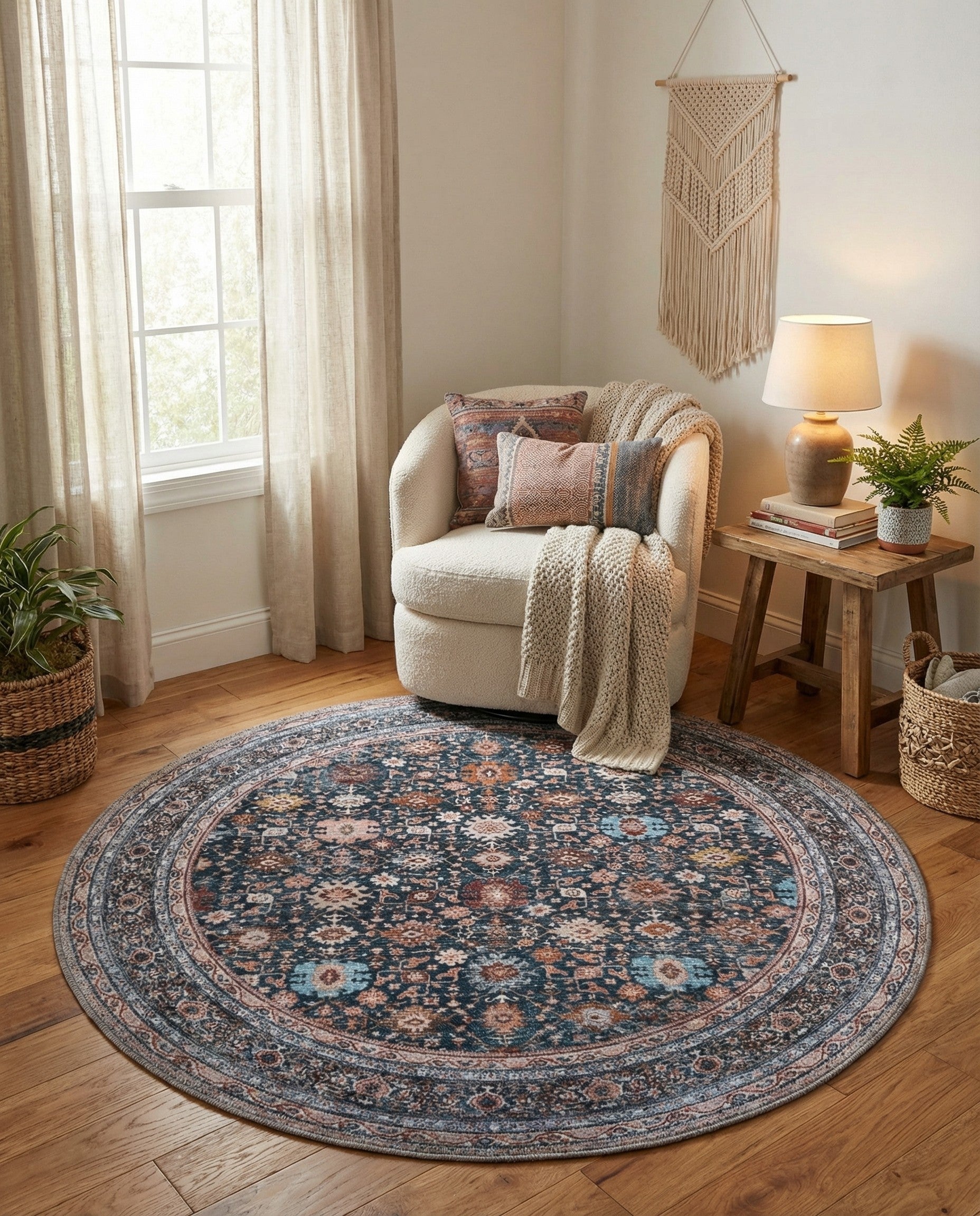 4' x 4' Yara Round Rug