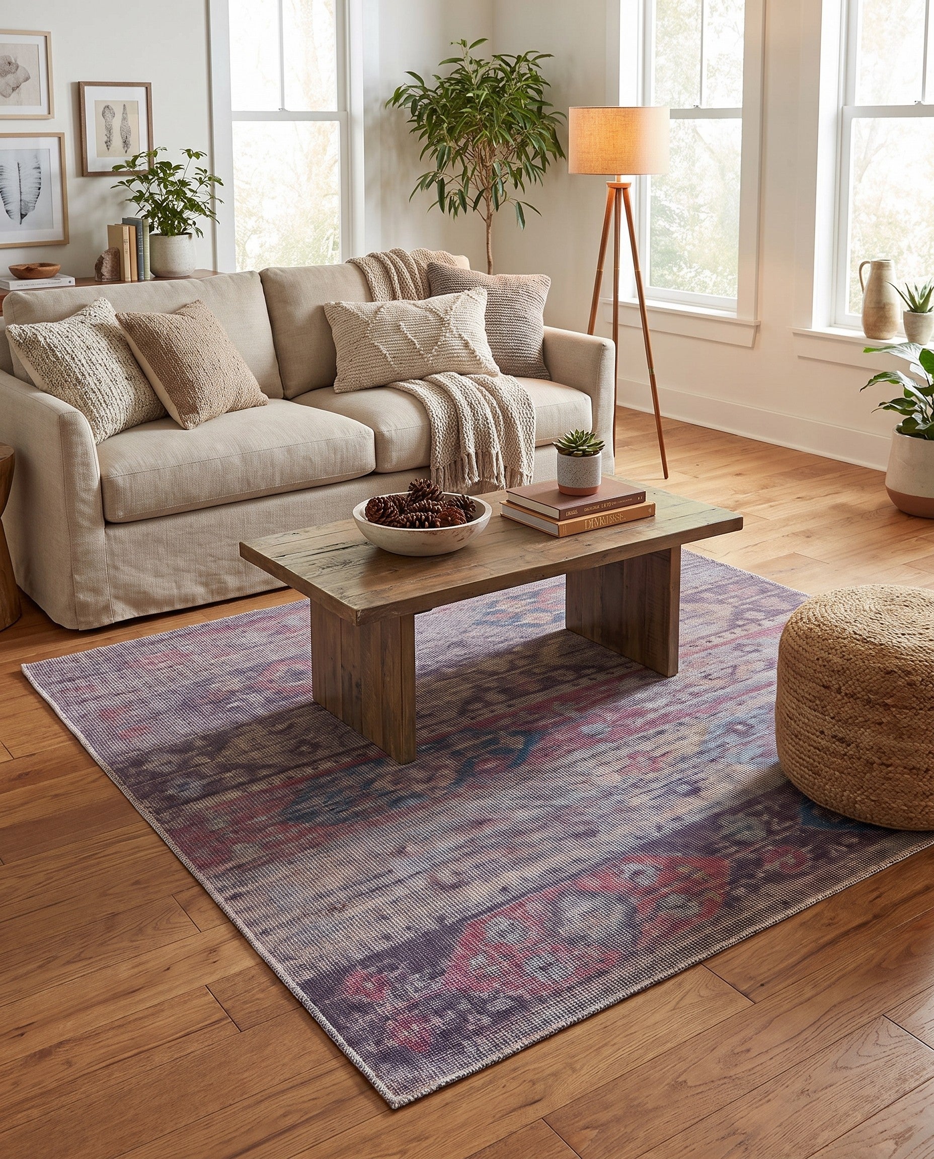 5' 3 x 5' 3 Washable Sisu Square Rug
