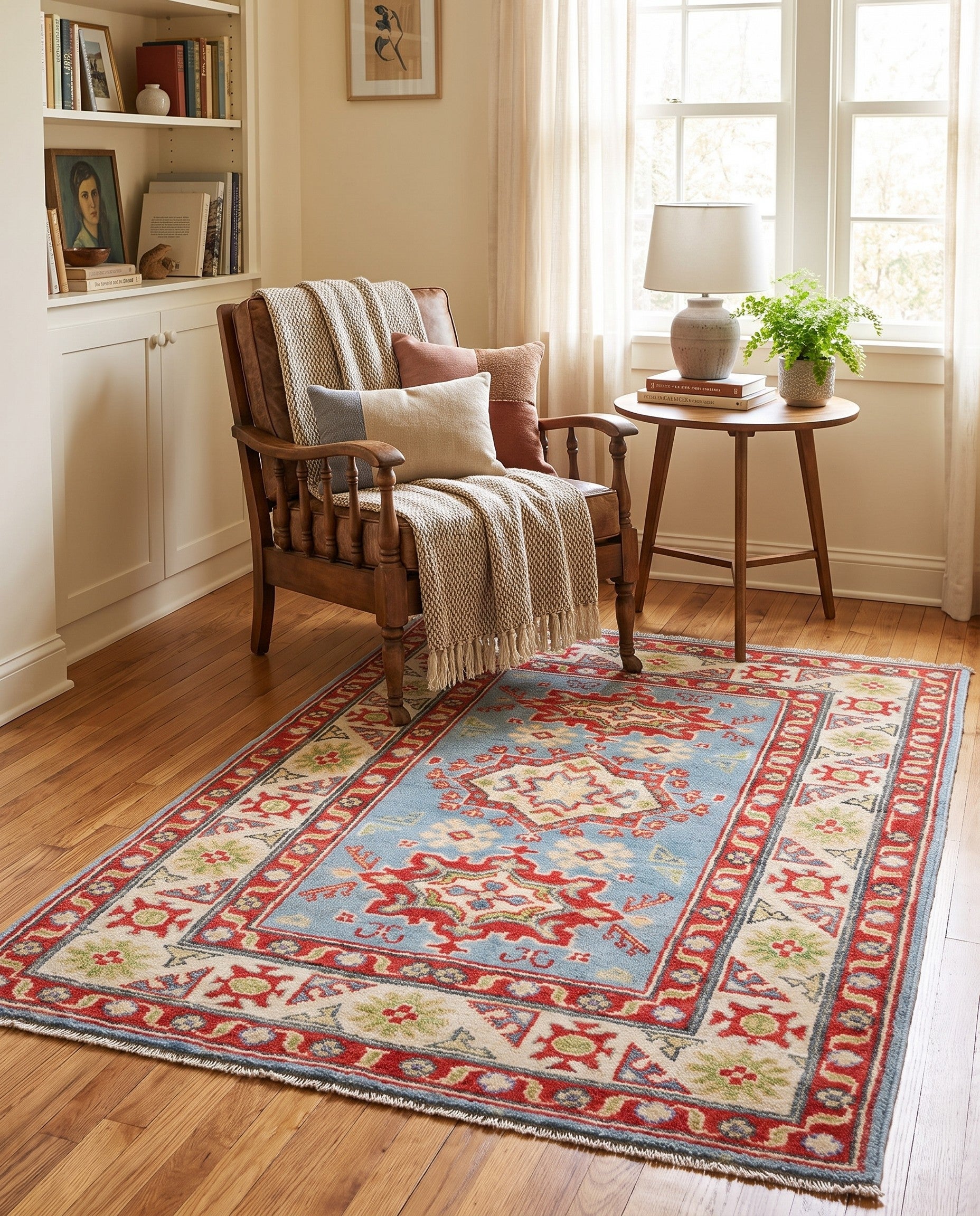 2' 10 x 4' Hand Knotted Kazak Rug
