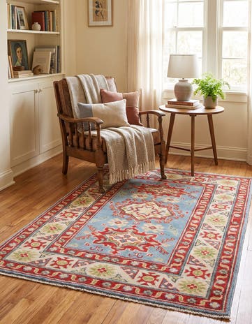 2' 10 x 4' Hand Knotted Kazak Rug