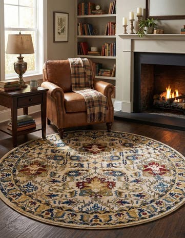 Ivory Georgetown Round Rug
