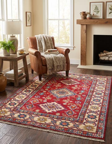 3' 3 x 4' 7 Hand Knotted Kazak Rug