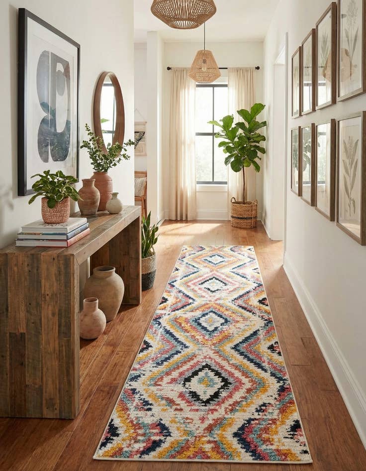 Detail image of 2' 7 x 12' Tagine Runner Rug