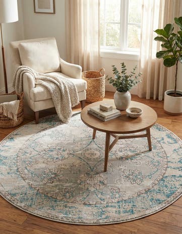 6' x 6' Victoria Round Rug