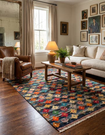 4' 6 x 6' 1 Hand Knotted Balouch Wool Rug