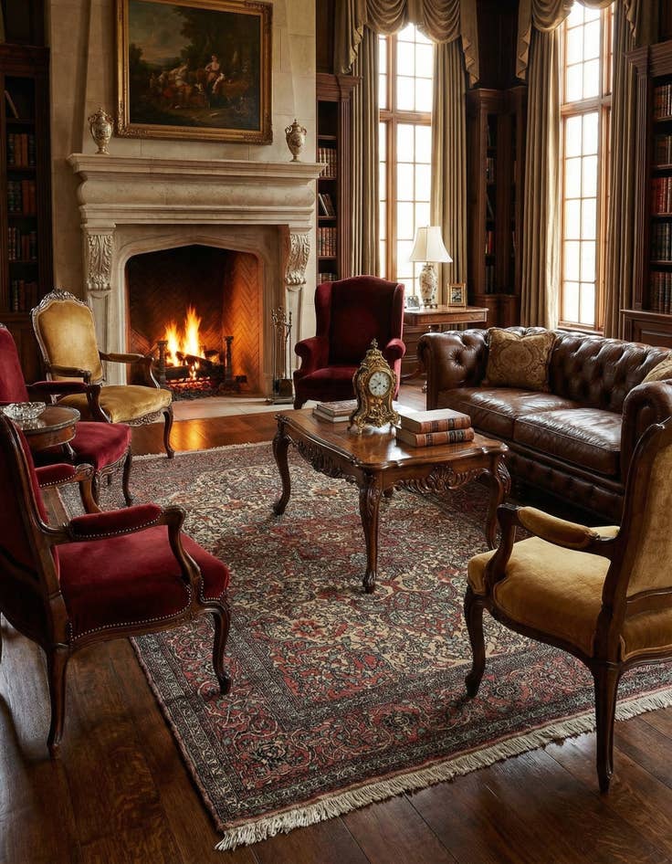 Detail image of 4' 10 x 7' 1 Kashan Rug