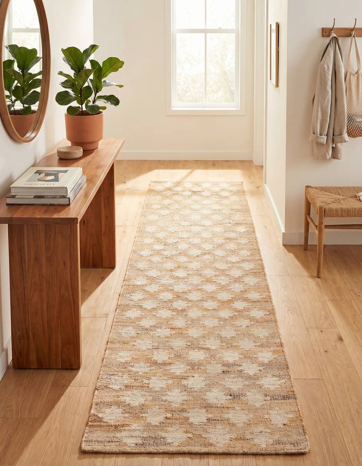 Detail image of 2' 7 x 12' Hand Woven Kala Handwoven Jute Runner Rug