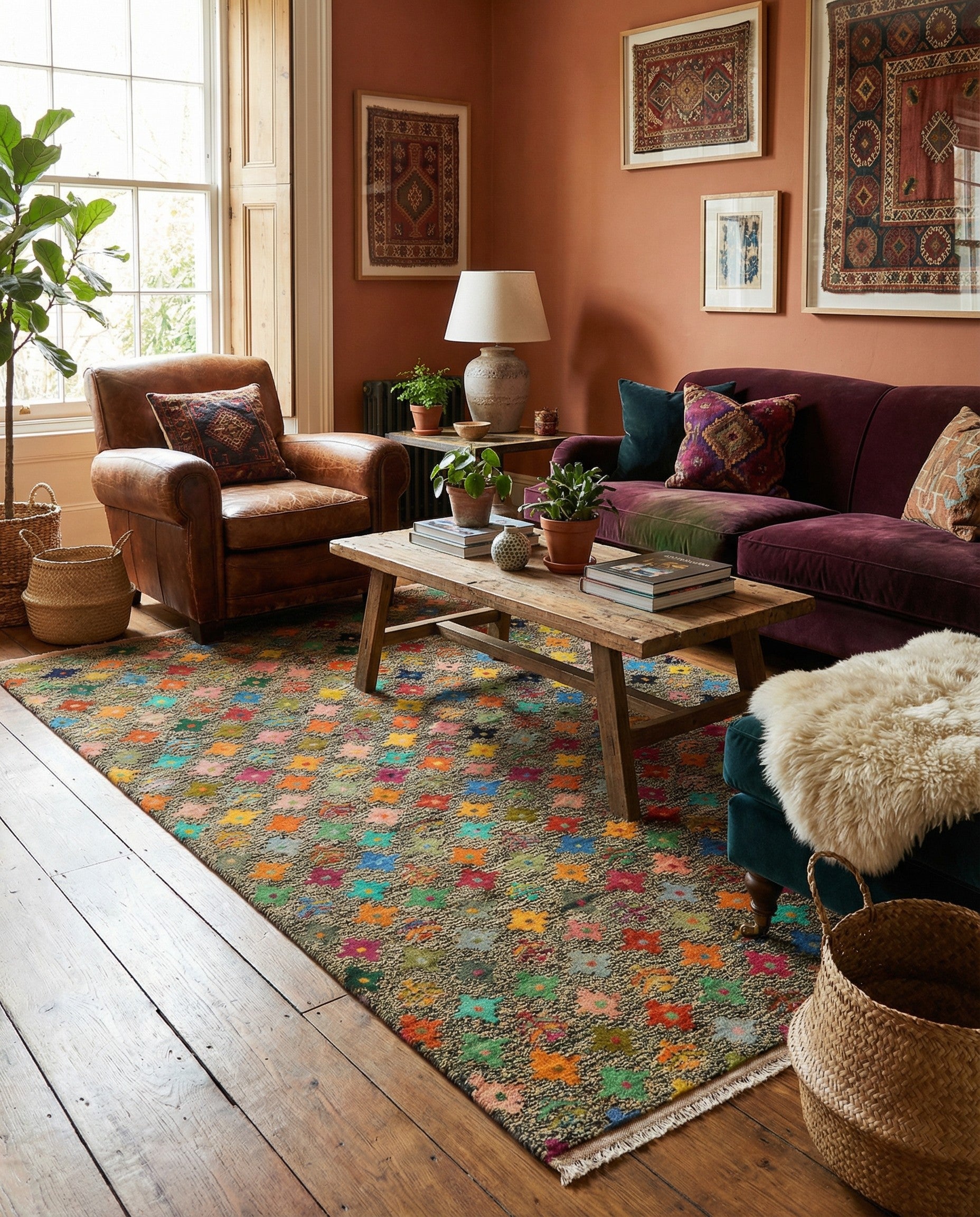 5' 6 x 7' 10 Hand Knotted Balouch Wool Rug