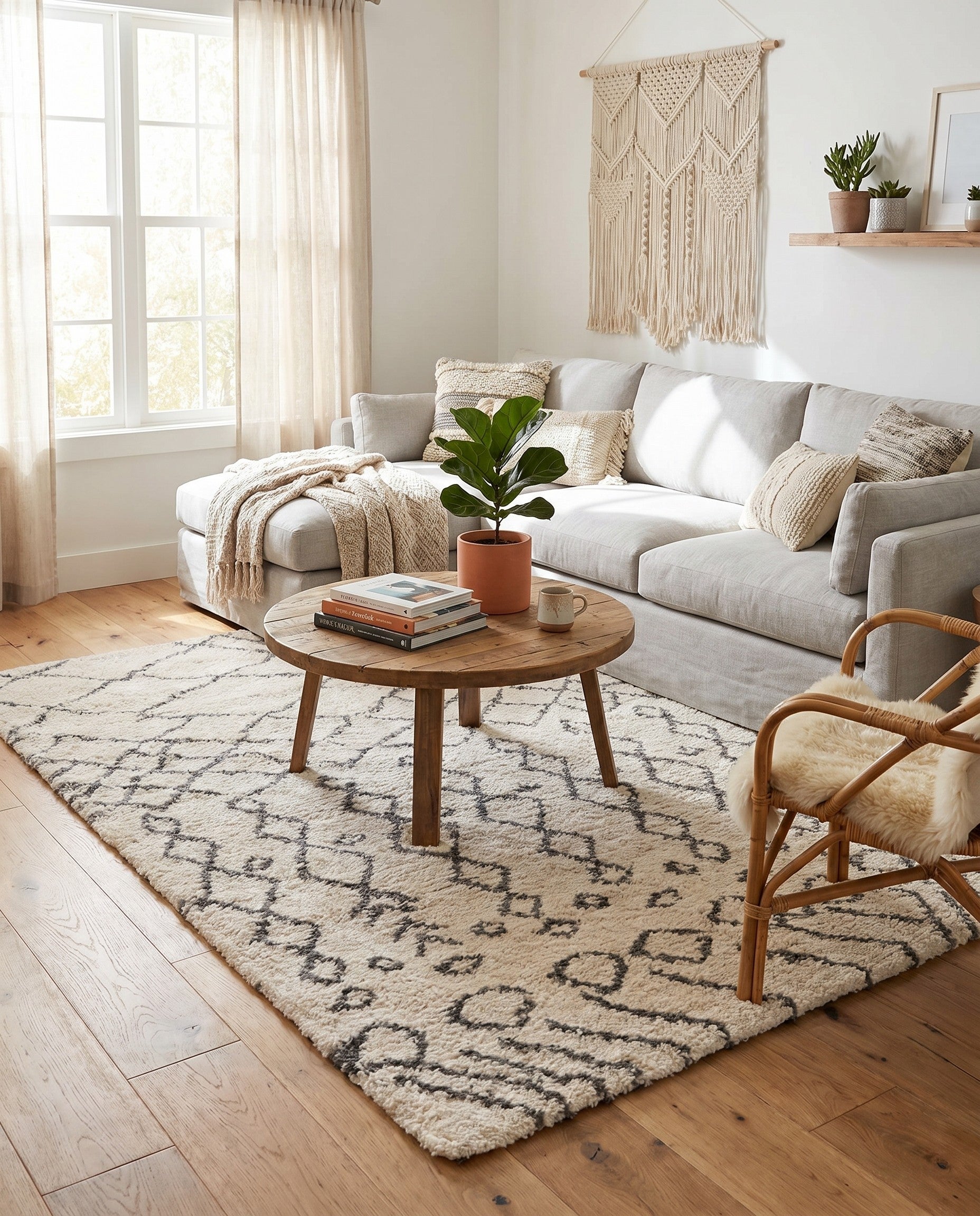 6' x 9' Moroccan Shag Rug
