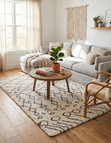 6' x 9' Moroccan Shag Rug