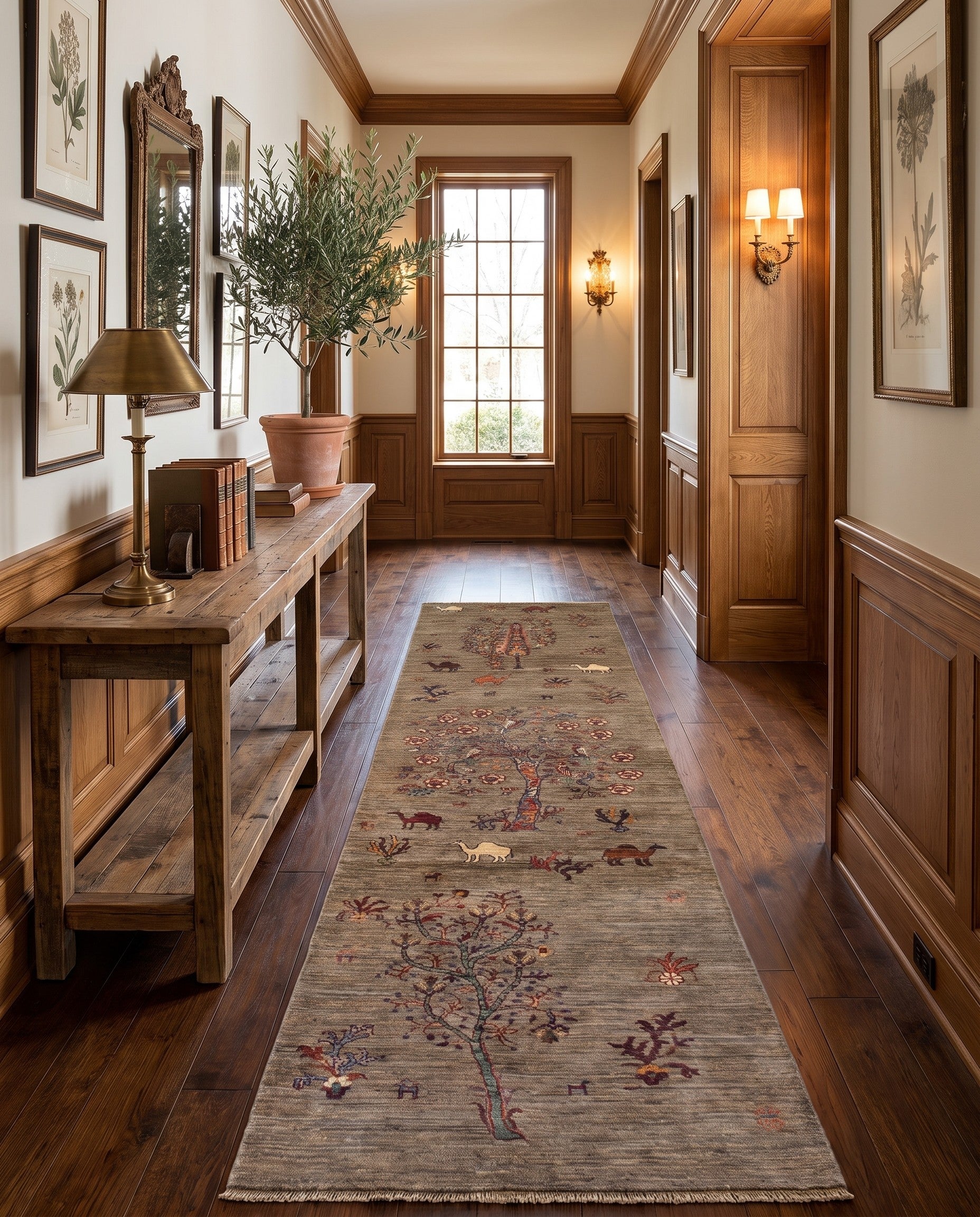 2' 9 x 10' 6 Hand Knotted Ariana Ziegler Runner Rug