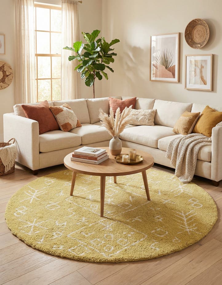 8' x 8' Moroccan Shag Round Rug