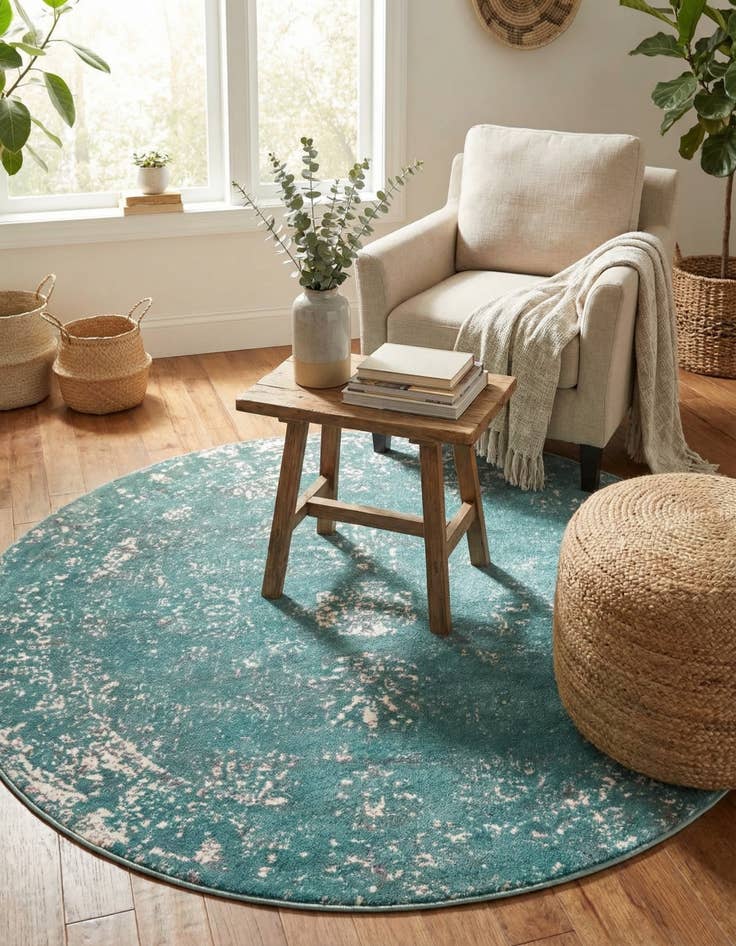 Detail image of 5' 3 x 5' 3 Monte Carlo Round Rug