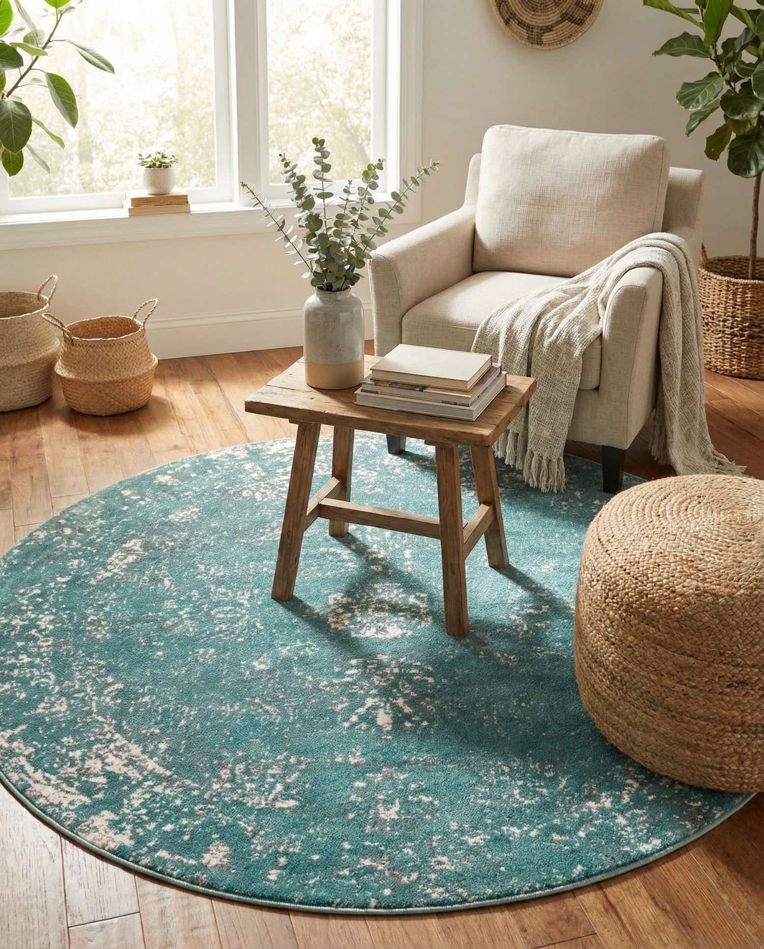 5' 3 x 5' 3 Monte Carlo Round Rug