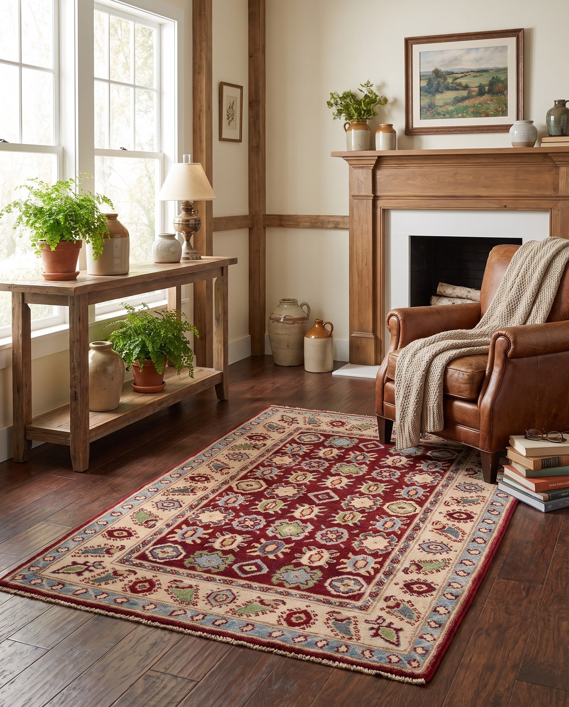 2' 8 x 4' 4 Hand Knotted Kazak Rug