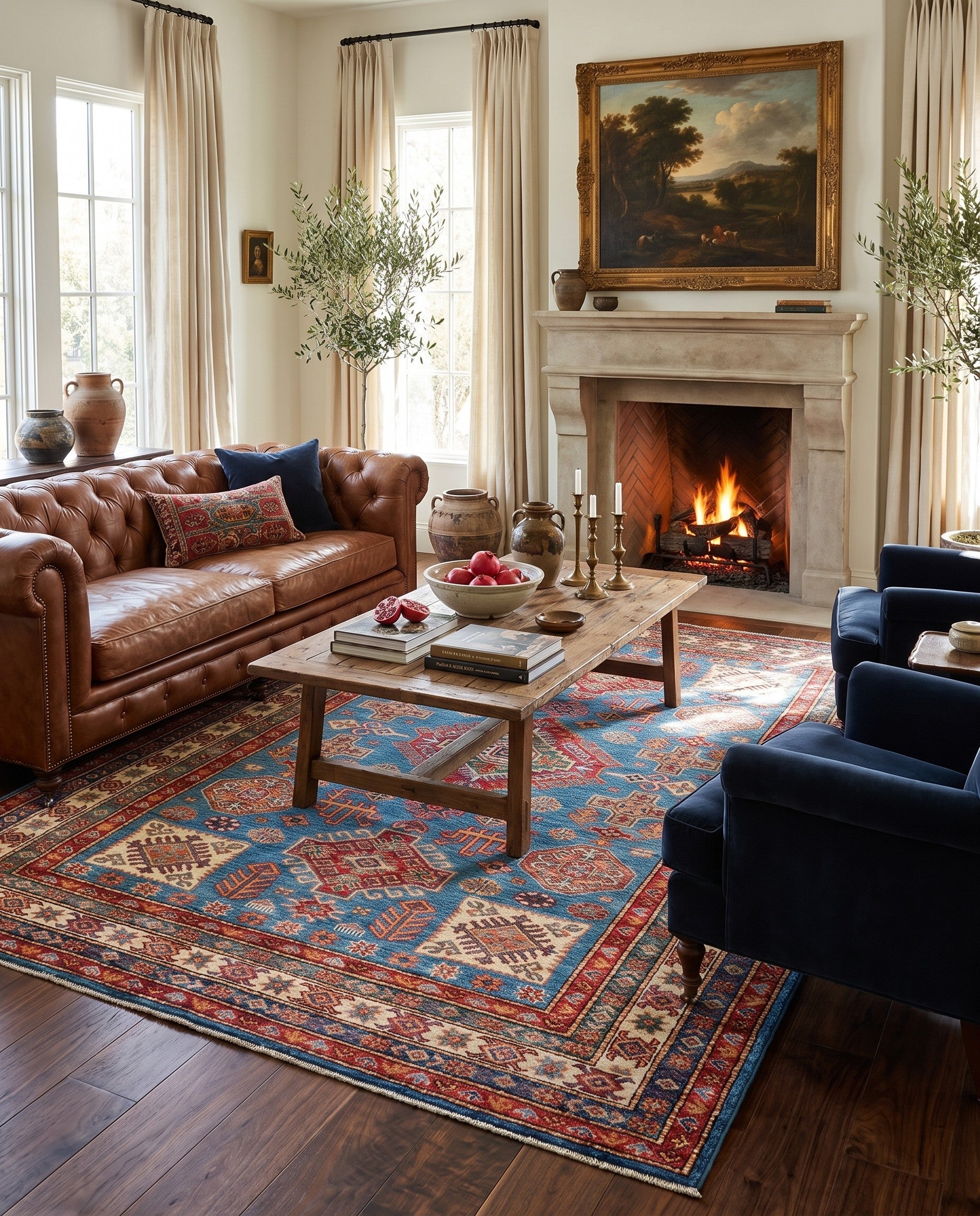 5' 1 x 7' 6 Hand Knotted Kazak Rug