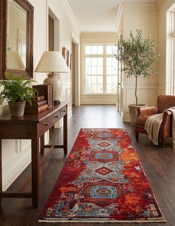2' 9 x 8' 3 Hand Knotted Mamluk Ziegler Runner Rug