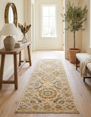 2' 9 x 8' 3 Hand Knotted Ziegler Modern Runner Rug