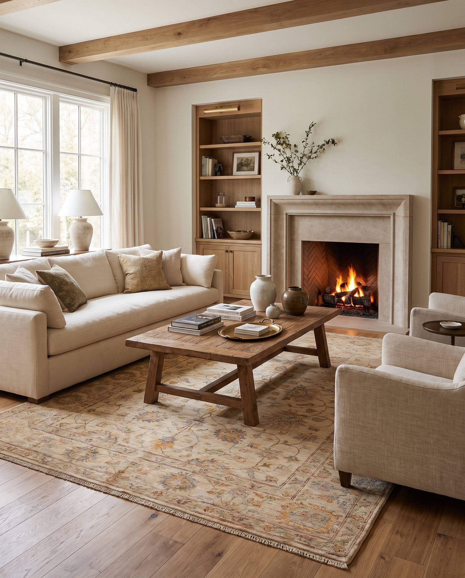 5' 9 x 7' 10 Hand Knotted Ziegler Rug