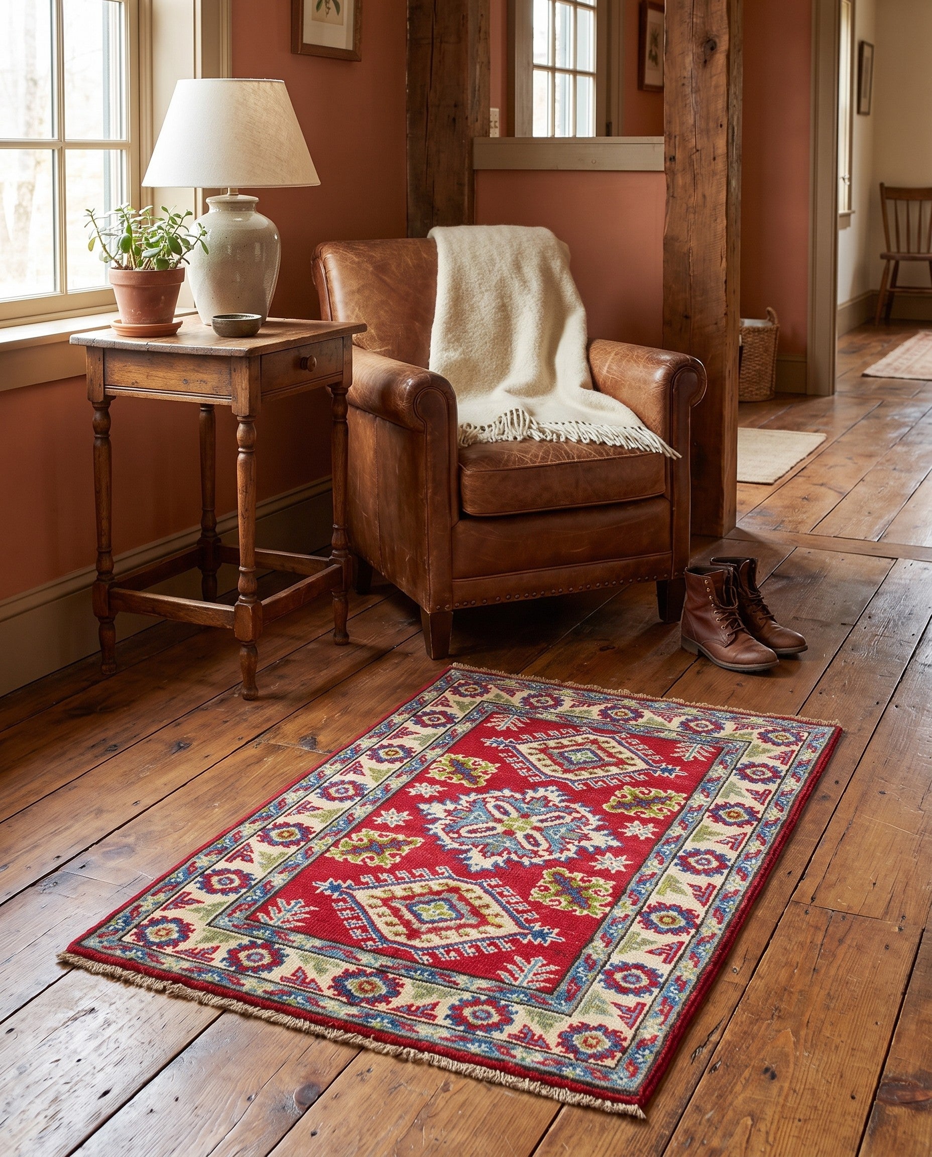 2' 2 x 3' Hand Knotted Kazak Rug