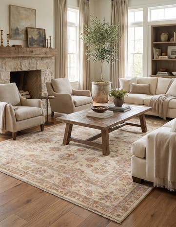 6' 1 x 9' 4 Hand Knotted Ziegler Rug
