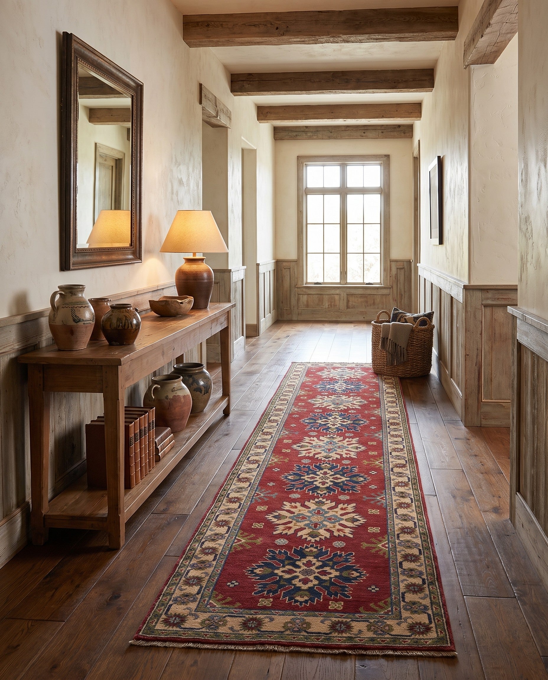 2' 8 x 10' 11 Hand Knotted Kazak Runner Rug